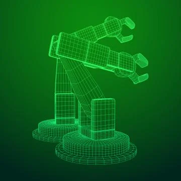 Robotic arm vector Stock Illustration