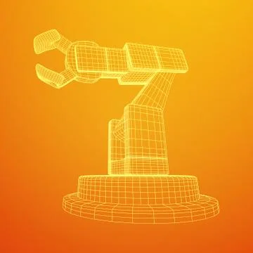 Robotic arm vector Stock Illustration