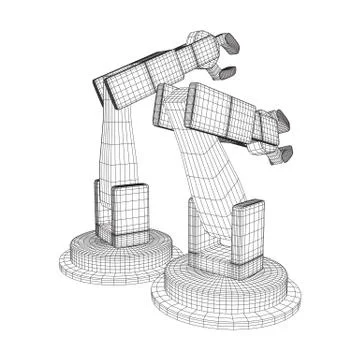 Robotic arm vector 스톡 일러스트