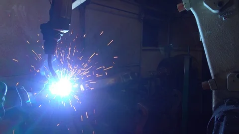 Robotic Arm Welding Machine Technology for manufacturing Видео 111329756
