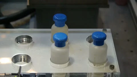 Robotic arm working at automated production line. Modern technology. Industrial Stock Footage 101549954