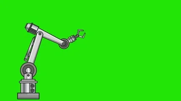 Robotic arm works or robot hand at work. Version 3 Vidéo 86036202
