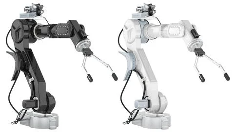 Robotic Arms, 3D rendering Stock Illustration