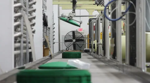 Robotic Arms and Conveyor Stock-Footage 38017523