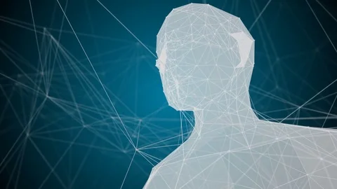 Robotic Artificial intelligence AI deep learning computer program technology Stock Footage 80621327