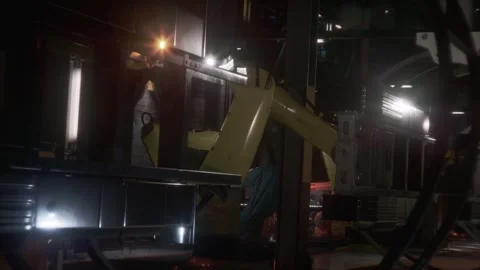 Robotic artificial intelligence creates highly complex machines Stock Footage 290311854