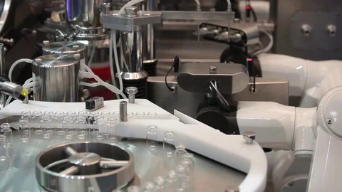 Robotic asepting compounding system | Stock Video | Pond5