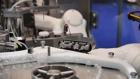 Robotic asepting compounding system Stock Footage 74364210