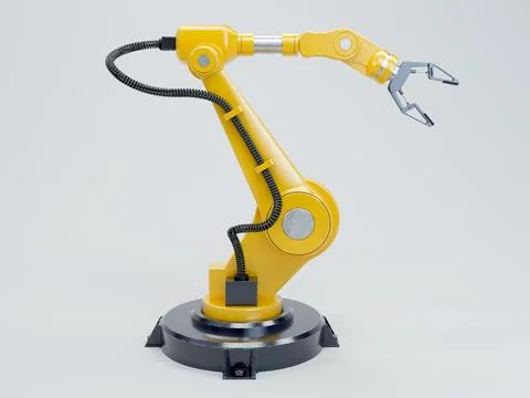 Robotic Automation Arm Stock Illustration