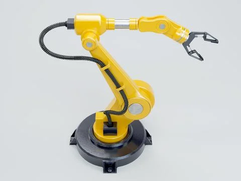 Robotic Automation Arm Stock Illustration