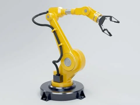 Robotic Automation Arm Stock Illustration