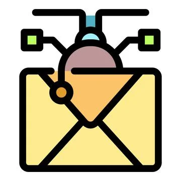 Robotic automation in email communication concept Stock Illustration