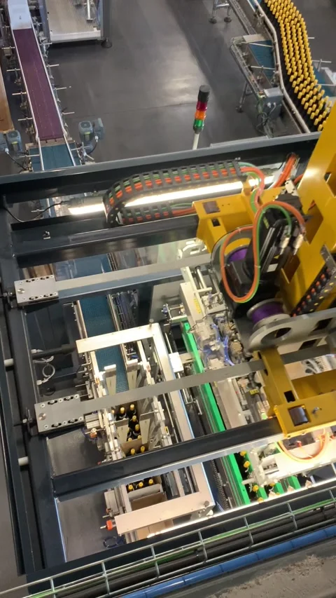 Robotic Automation In A Factory Stock Footage 254047091