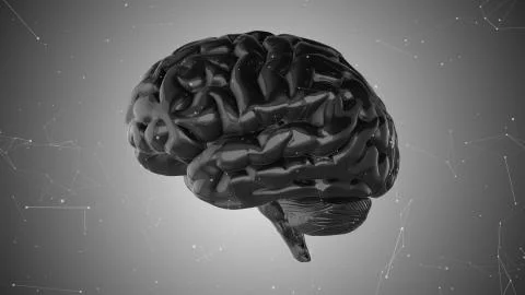 Robotic brain artificial intelligence AI deep learning computer Stock Illustration