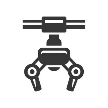 Robotic Claw Machine Icon. Vector Stock Illustration
