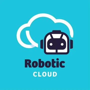 Robotic Cloud Logo Stock Illustration