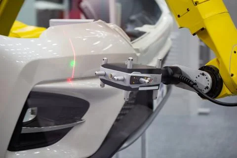 Robotic CMM scanning Stock Photos