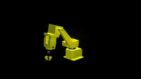 Robotic construction arm HD Loopable 스톡 동영상 110440
