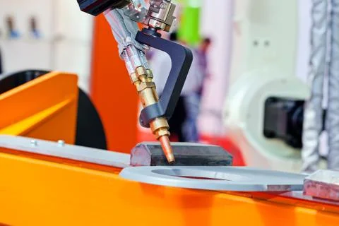 Robotic cutting machine Stock Photos