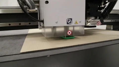 Robotic die cutting machine Stock Footage 81814199