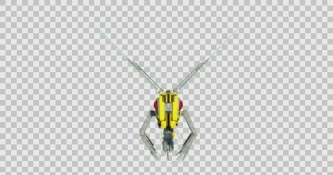 Robotic Drone Wasp Flying Forwards Video stock 63203826