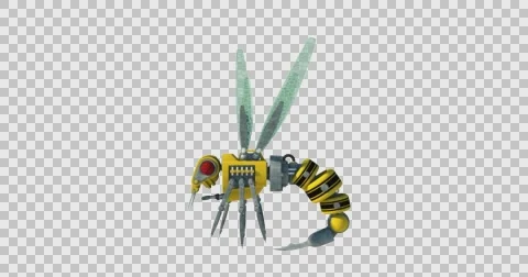 Robotic Drone Wasp Flying Sideways Vidéo 63175562