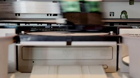 Robotic DVD or CD Disk Duplicator 스톡 동영상 73022096