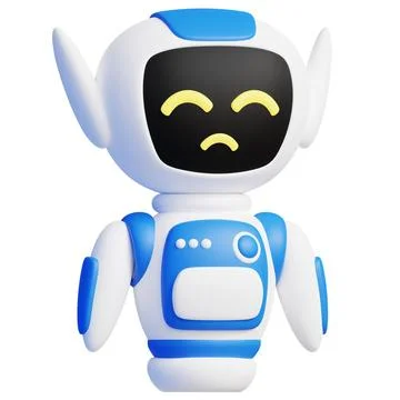 Robotic Error 3d icon illustration. Stock Photos