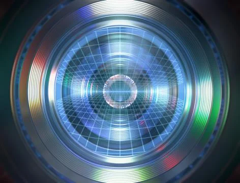 Robotic Eye Ilustración de archivo