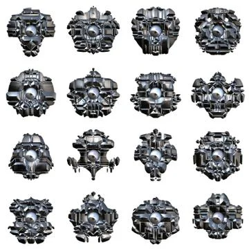 Robotic eyes Stock Illustration