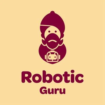 Robotic Guru Logo Stock Illustration