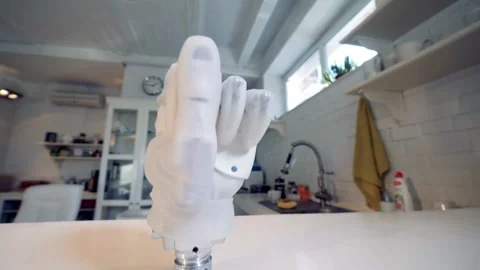 Robotic-Hand-Demonstration Stock Footage 314127814