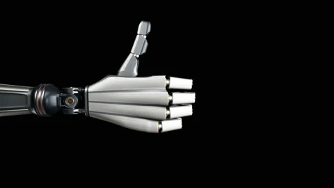 Robotic hand giving thumb up. 動画素材 98434590