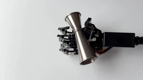 Robotic Hand Holding Measuring Jigger Stock Footage 277307147