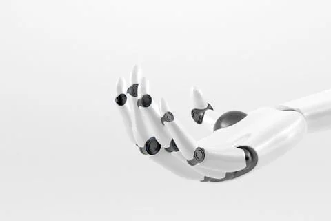 Robotic hand isolated Stock Illustration