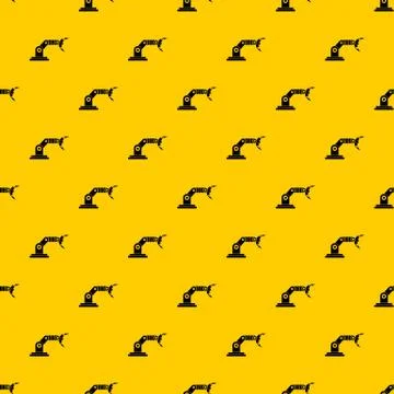 Robotic hand manipulator pattern vector イラスト素材