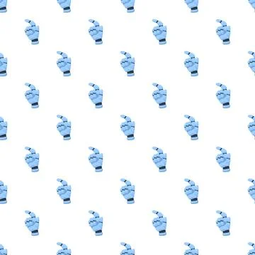 Robotic hand pattern indicating seamless artificial intelligence technology 스톡 일러스트