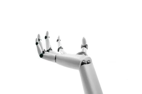 Robotic hand take something Ilustração Stock