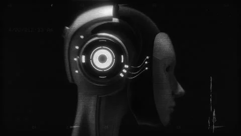 Robotic Head Analysis Stock Footage 263201004