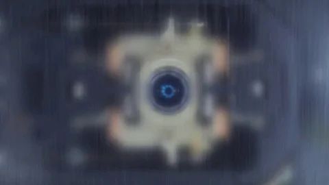 Robotic of laser eye DVD player, closeup shot 動画素材 77243175