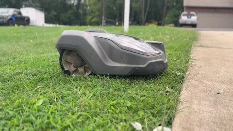 Robotic Lawn Mower Smart Home Technology 動画素材 344775550