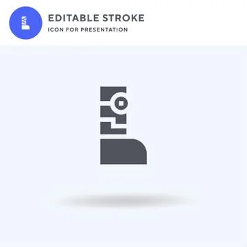 Robotic Leg icon vector, filled flat sign, solid pictogram isolated on white イラスト素材