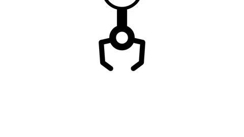 Robotic Lift Arm Icon Stock Footage 340305922