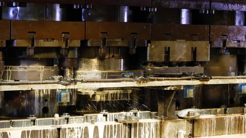 Robotic liquid cleaning machine assembling products in factory 4K Stock Footage 138258294