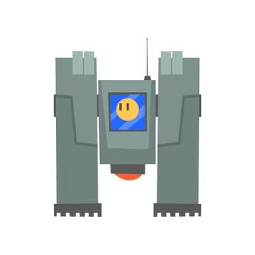Robotic machine, robotic engineering concept cartoon vector illustration Stock Illustration