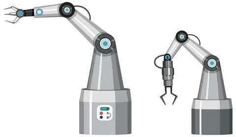 A robotic machine using in factory Stock Illustration