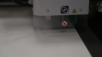 Robotic paper cutter Stock Footage 85787252