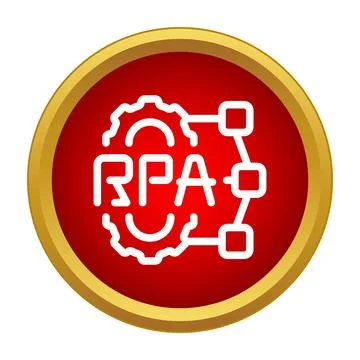 Robotic process automation rpa technology concept icon Stockillustratie