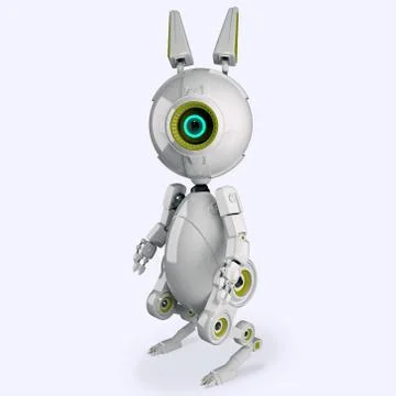 Robotic rabbit Stock Illustration