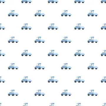Robotic rover vehicles exploring outer space pattern design Stock Illustration